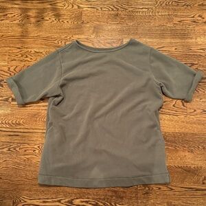 Urban Outfitters Green Short Sleeve sweatshirt oversized top cozy lounge top